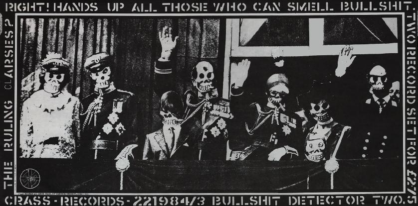 Bullshit Detector, VOlume 2 album cover: RIGHT! HANDS UP ALL THOSE WHO CAN SMELL BULLSHIT. THE RULING clARSES